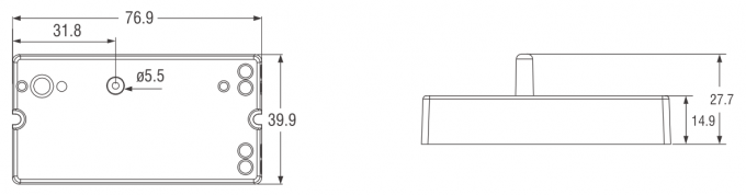 Capteur de mouvement de panneau de la haute fréquence 100W LED pour l'antenne colomnaire de lumières